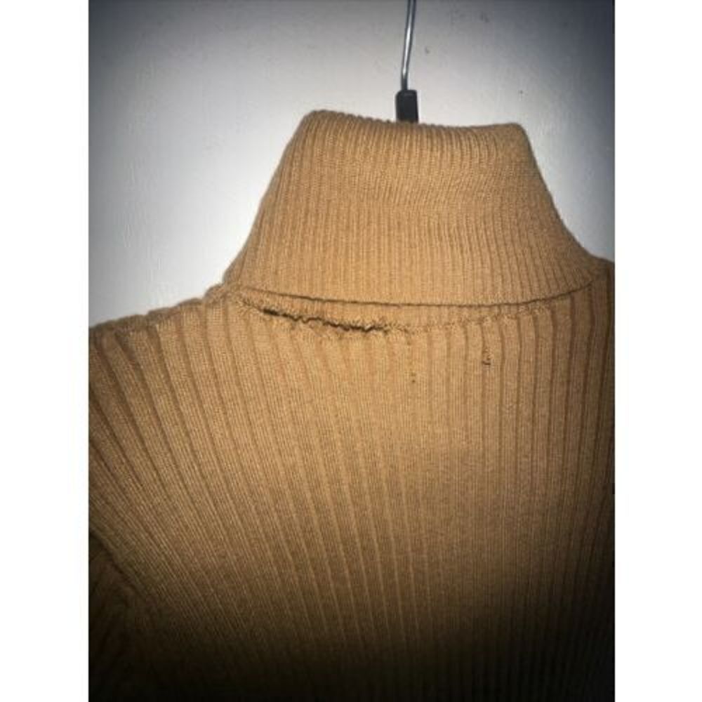 AREA STARS Ribbed Belted Dress. Size Large. Brown. Defect. New With Tags. - Picture 7 of 7